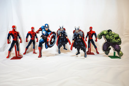 Centerpieces of Avengers characters